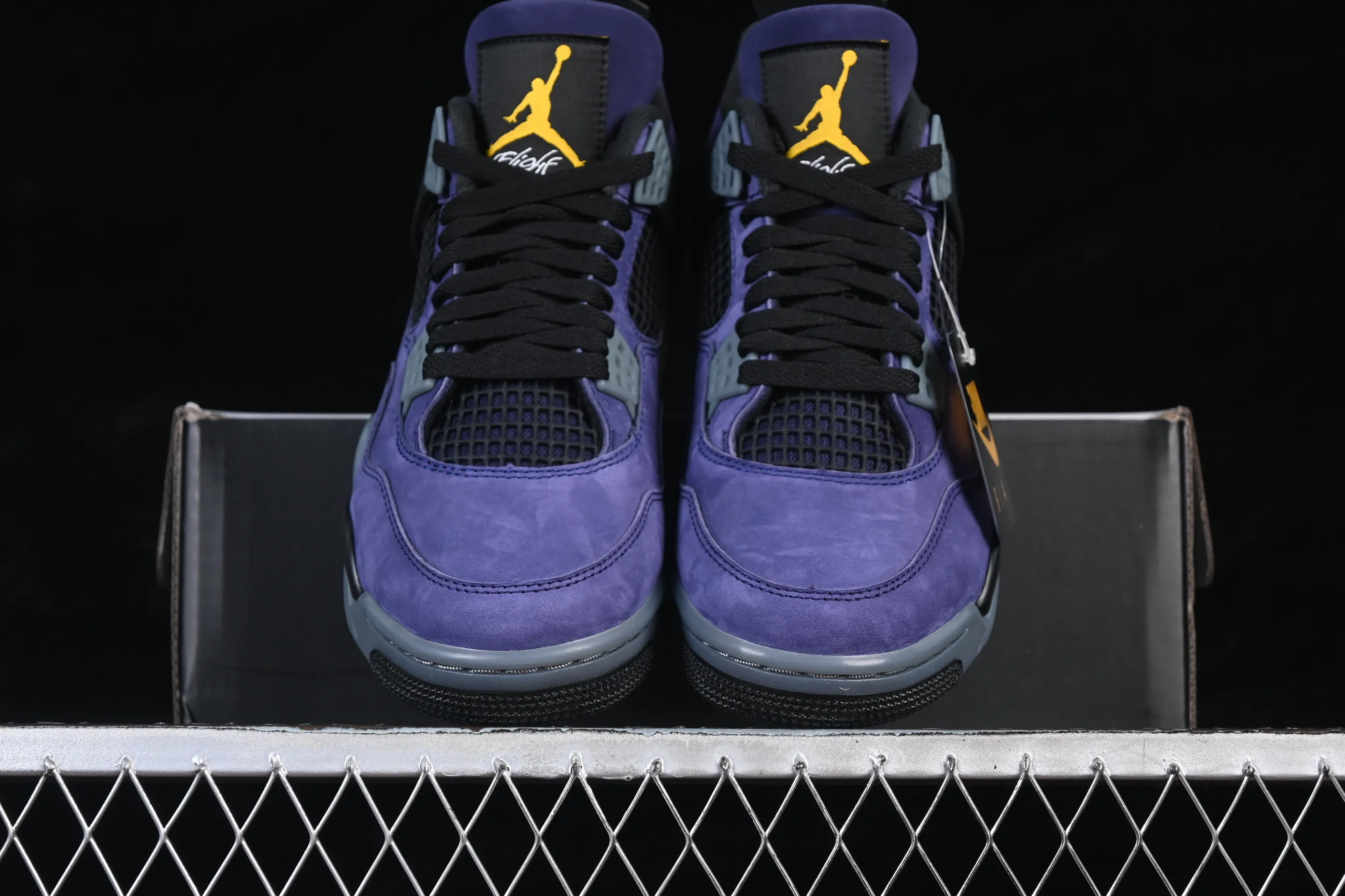 All categories Air Jordan Jordan series basketball shoes Air Jordan 4 OG version Air Jordan 4 Retro "Lakers" AJ4 Joe 4 Lakers Purple Gold FV5029-500